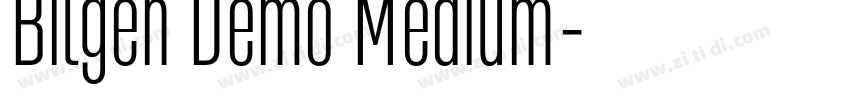 Bilgen Demo Medium字体转换
